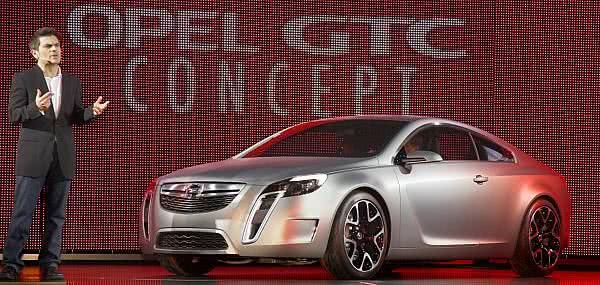 Debt des Opel GTC Concept spektakulr inszeniert