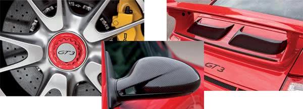Leichtbauteile für 911 GT3 und GT3 RS zur individuellen Nachrüstung